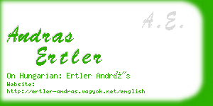 andras ertler business card